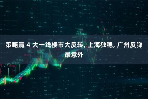 策略赢 4 大一线楼市大反转, 上海独稳, 广州反弹最意外