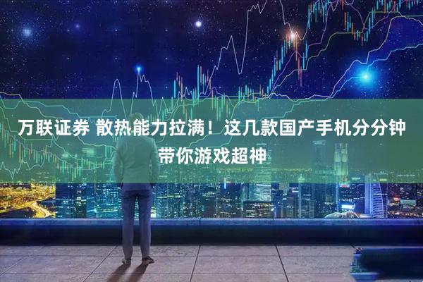 万联证券 散热能力拉满！这几款国产手机分分钟带你游戏超神